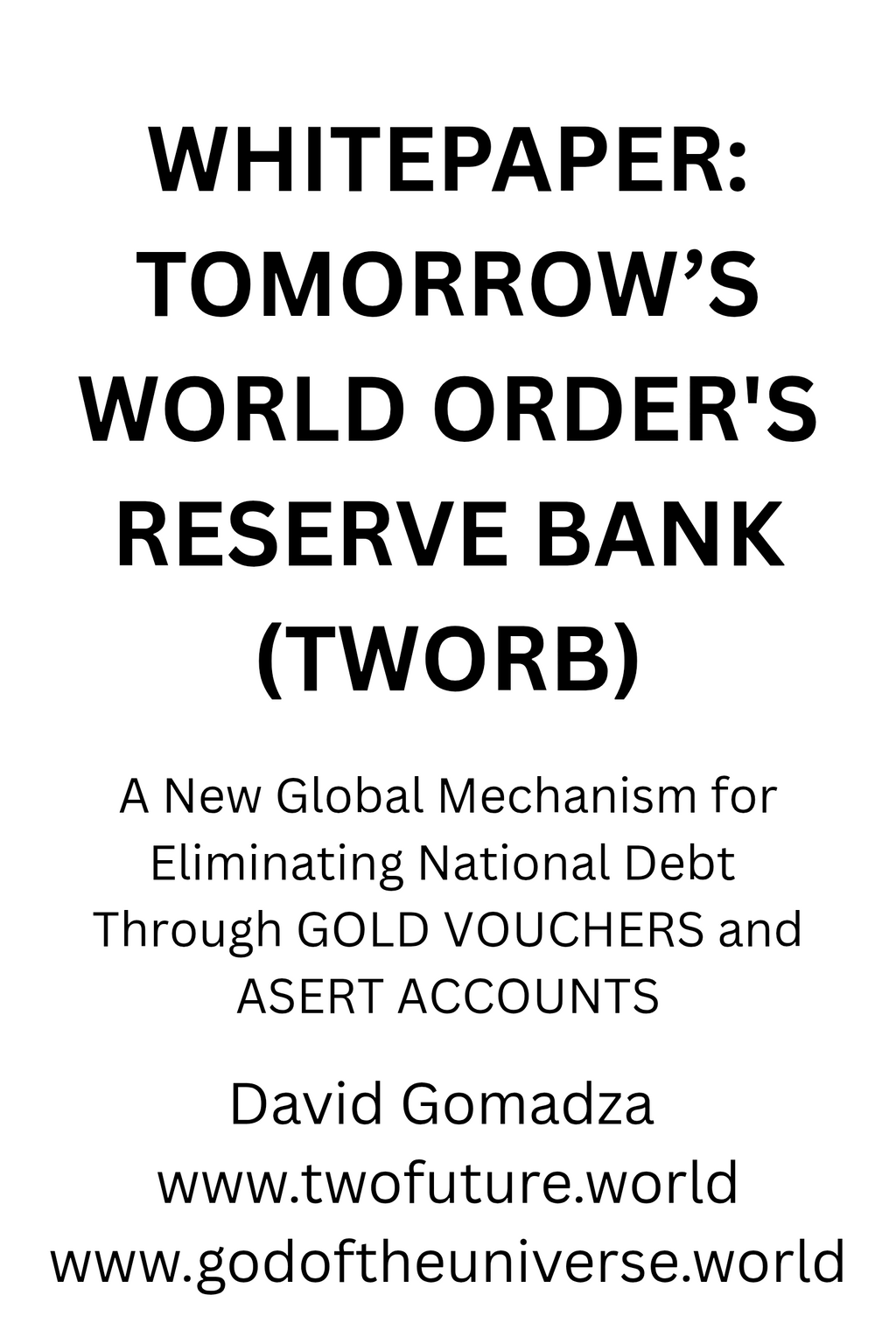 Great Books By DAVID GOMADZA