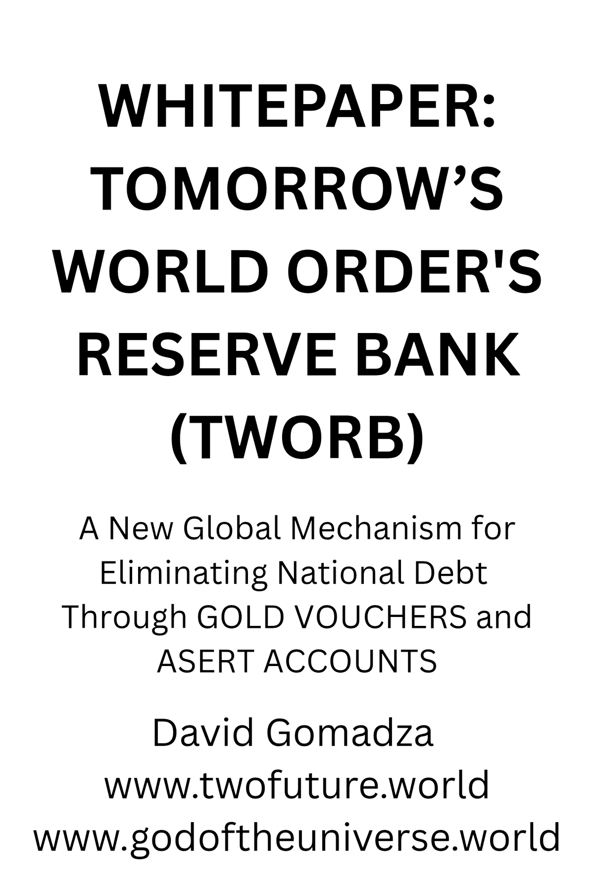 Great Books By DAVID GOMADZA